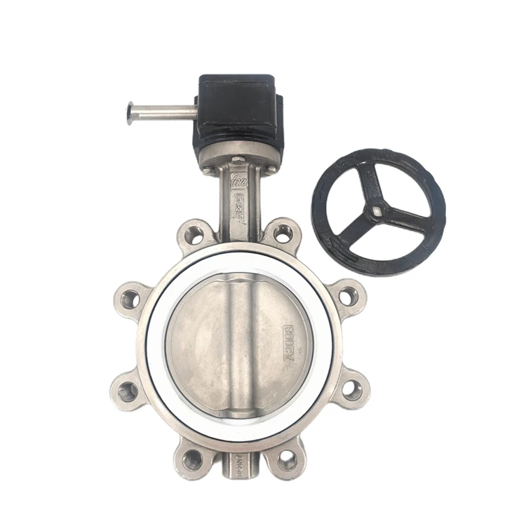 316L Черв'ячна шестерня типу PTFE Поворотний клапан